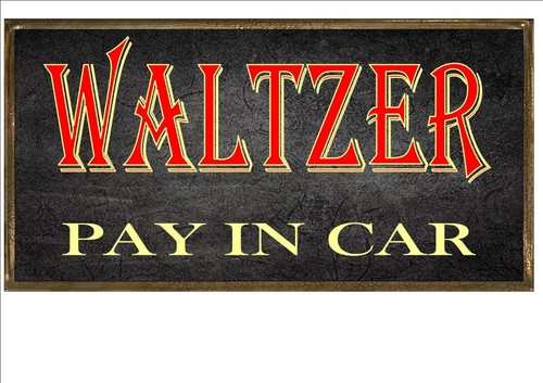 Waltzer fairground ride sign - ,