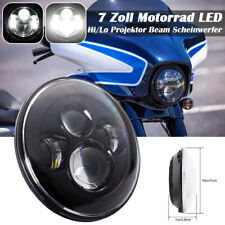 E-Tested 7" LED Hi/Lo Projector Beam Headlight For Harley Honda Motorcycle