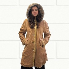 Vintage Faux Fur Trimmed Afghan Jacket