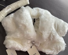 Baby Fur Shrug 6/9 Months Ivory White