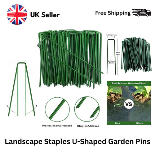 Weed fabric galvanised staples - galvanised,
