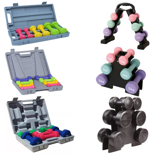 Neoprene hex dumbbell - dumbbell, with