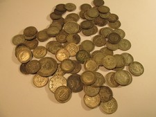 86 x pre 1947 silver coins job lot