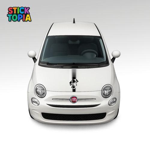 Fiat abarth 500 bonnet - bonnet, stripe