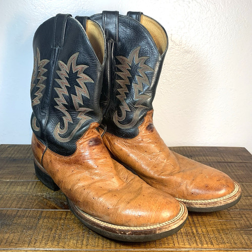 Ostrich cowboy boots justin - cowboy,