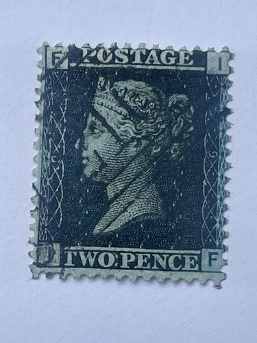 Two penny pence blue stamp - penny,