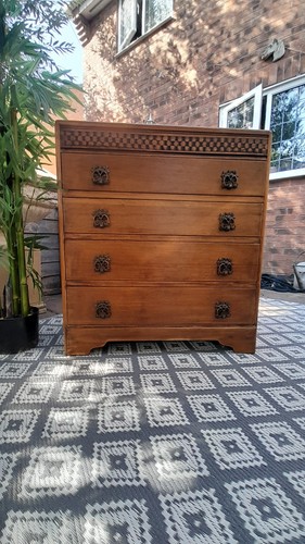 Vintage 1940s oak chest 4 - vintage, of