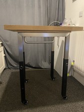 Mobile Wood Food Table Worktop