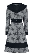 Floral Grey Black Goth Voodoo