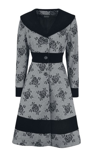Floral grey black - floral,