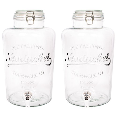 Glass drinks dispensers with - glass,