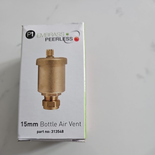Brass bottle air vent 15mm - bottle,