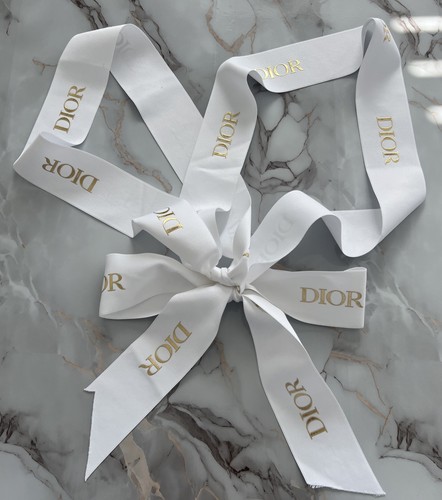 Dior ribbon gold - ribbon, embossed