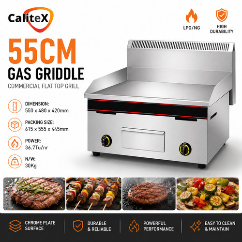 Commercial 55cm gas - commercial, griddle