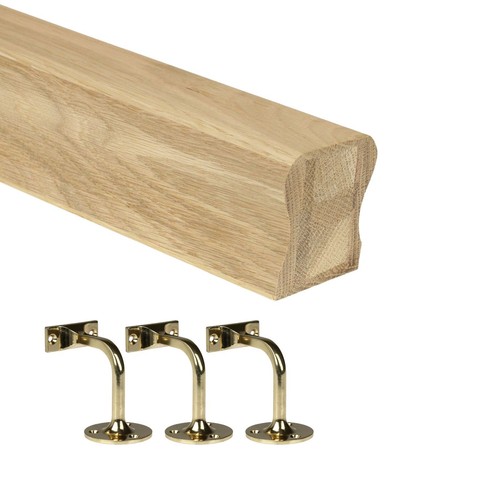 Oak handrail kit with - oak,