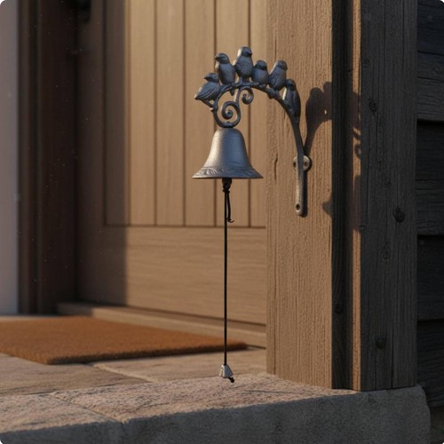 Retro cast iron bell - iron,