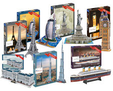 3D Puzzles Models Building Burj Khalifa Space Shuttle Eiffel Tower