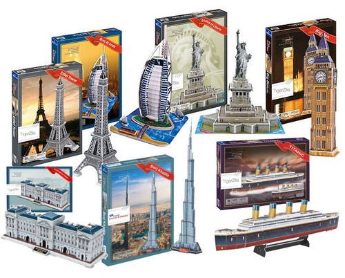 Puzzles models building - models,