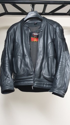 Rst leather motorcycle jacket - leather,