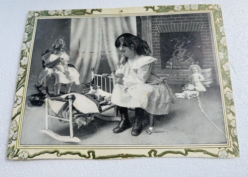 Antique cat dolls c1900 girl - c1900,