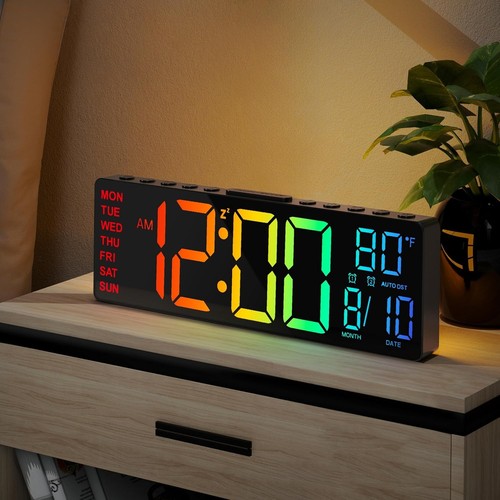 Digital wall clock - wall, with