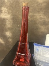 Red Glass EIFFEL TOWER BOTTLE