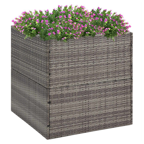 Garden planter grey - planter, rattan