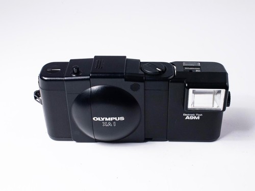 Olympus xa1 with a9m flash - olympus,