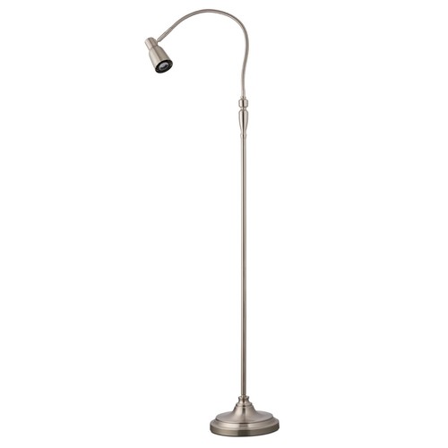 Floor lamp flexi - satin, silver