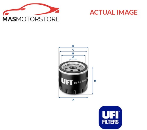Engine oil filter ufi 2348100 - engine,