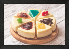 Cheesecake with toppings