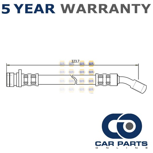 Brake hose rear cpo - hose, fits