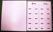 Subbuteo/Santiago. Double Team Box... Blank/Plain White. Put 2 Teams in one Box.