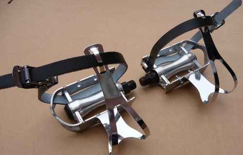 Retro pedals steel toe - steel, clips