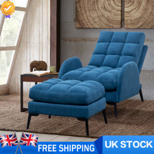 Adjustable Velvet Armchair