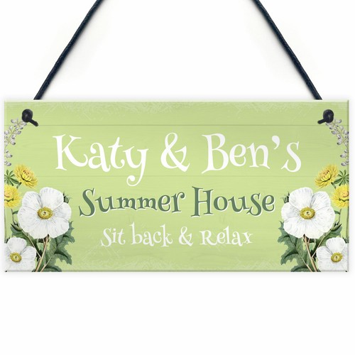 Personalised summer house - summer, sign