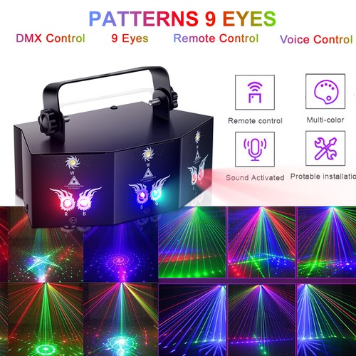 Eyes rgb led laser - 9-eyes,