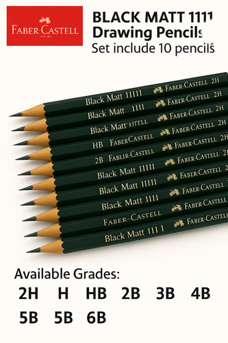 Faber castell black - black, matt