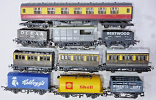 Hornby 4 coaches 6 wagons Short Wheelbase and Bogie Coaches Tanker GW Break etc
