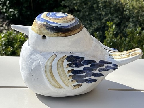Studio pottery bird figurine - studio,