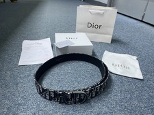 Dior Denim Belts Black 105cm