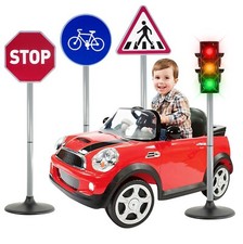 Road Safety Signs or Traffic Signal Lights Kids Educational Pretend Play Toy