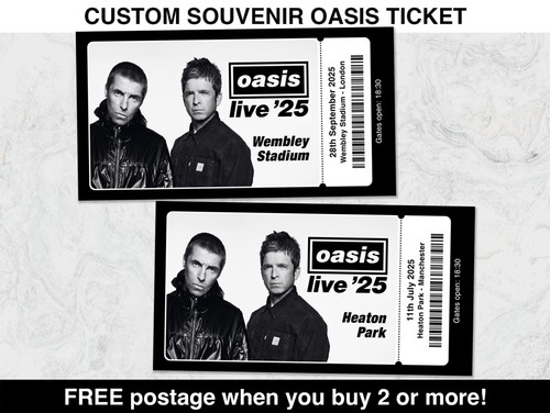 Souvenir oasis ticket live - oasis, |