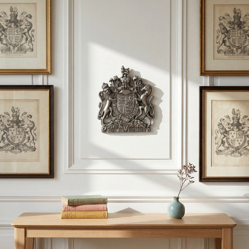 37cm large silver metal - large,