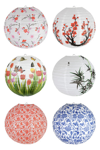 Paper hanging lampshade light - paper,