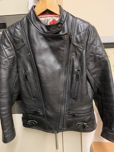 Wolf leathers black biker - wolf,