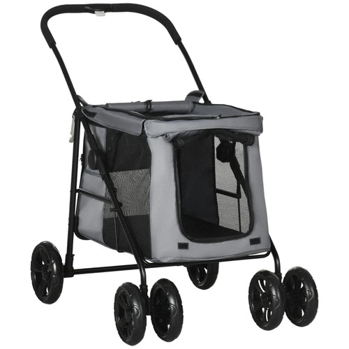 Pawhut dog stroller pet pram - pet, 4