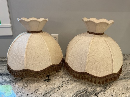 Victorian lamp shade pair - victorian,