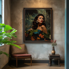 MidCentury Print - Mid-Century Girl - Tretchikoff  -  J.H Lynch - Louis Shabner