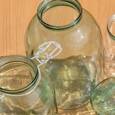 6 Pcs Large Mason Jars with